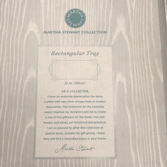 🌿New🍃Martha Stewart 14 inch leave🍃🌿Silver Tray🍃 - Picture 5 of 7